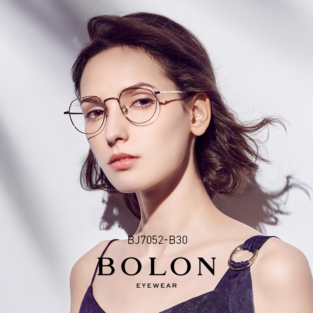 BOLON暴龍圓框潮光學鏡男女防藍光近視眼鏡框架王俊凱同款BJ7052