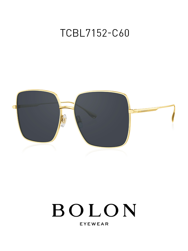 BOLON暴龍2021新品近視太陽眼鏡金屬偏光大框墨鏡男女TCBL7152
