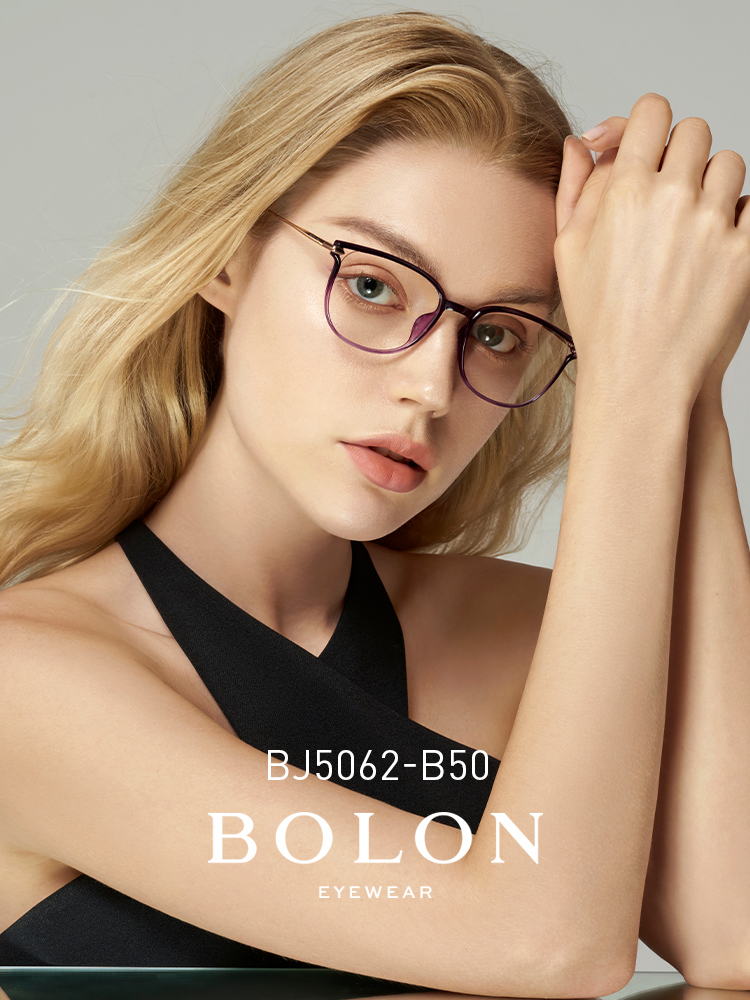BOLON暴龍近視眼鏡輕盈光學鏡貓眼鏡架眼TR鏡框女BJ5062