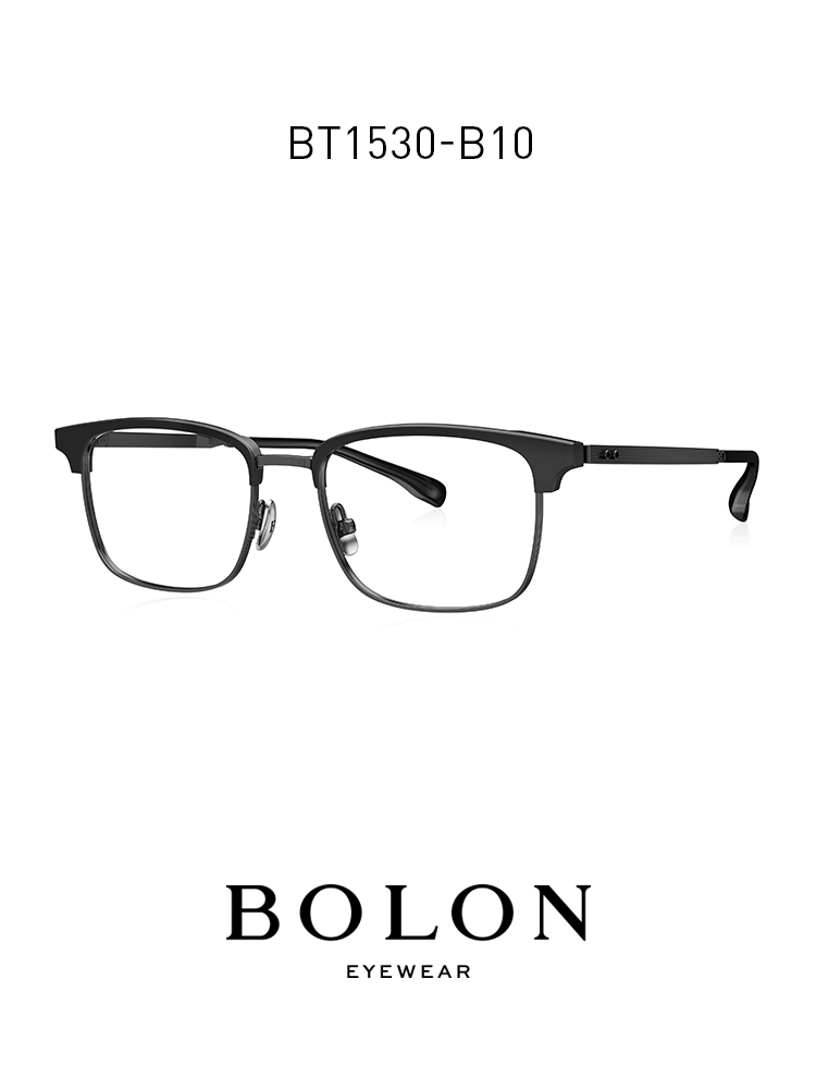 BOLON暴龍近視眼鏡2021新品商務方框眼鏡架β鈦眼鏡框男BT1530