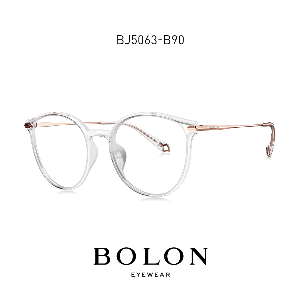 BOLON暴龍近視眼鏡β鈦鏡腿光學鏡貓眼近視鏡架潮流眼鏡架BJ5063