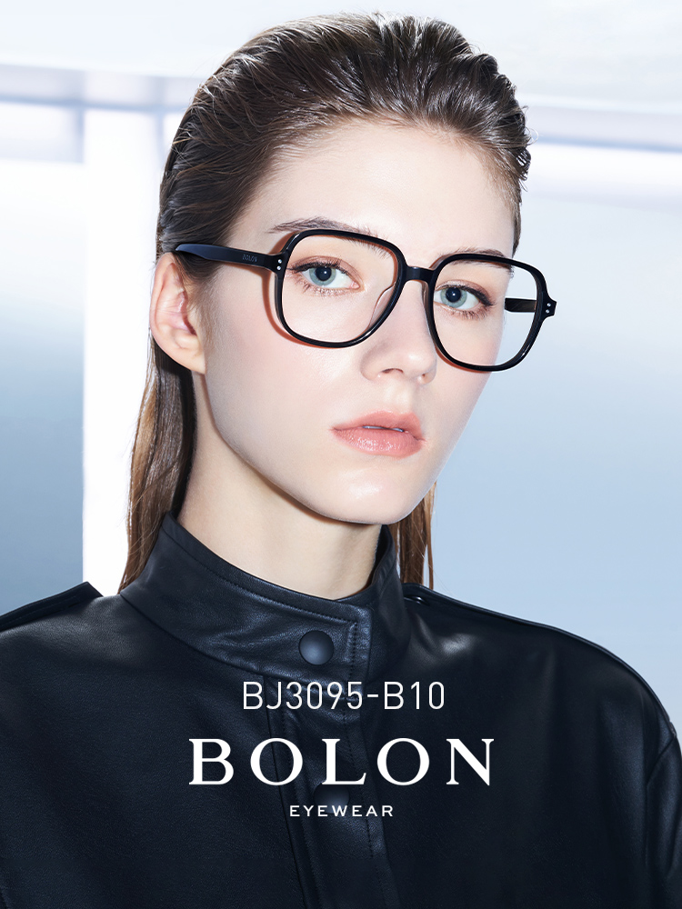 BOLON暴龍近視眼鏡潮流光學架大框瘦臉眼鏡框配防藍光鏡片BJ3095