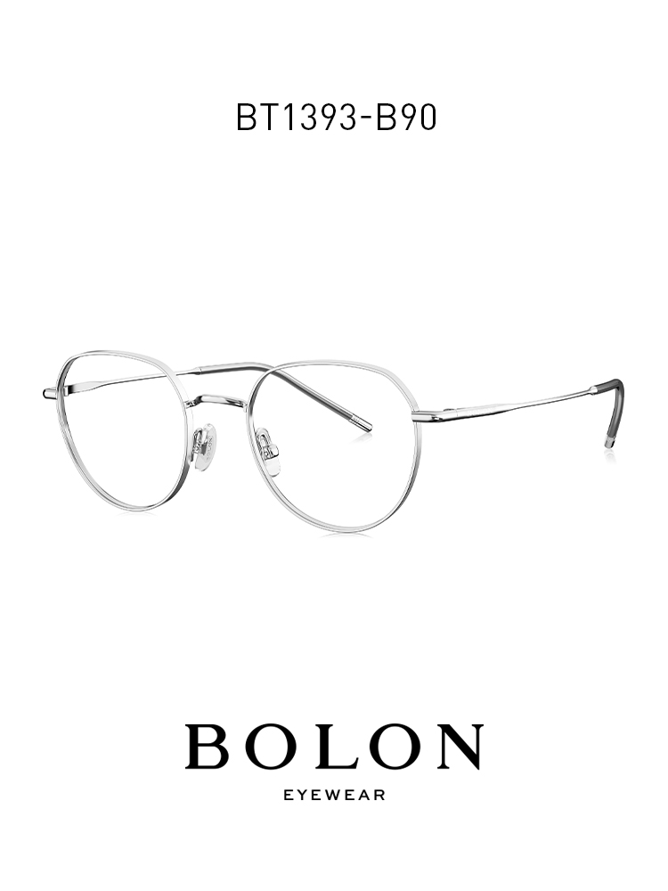 BOLON暴龍近視眼鏡圓框光學架β鈦金屬眼鏡架眼鏡框男女BT1393