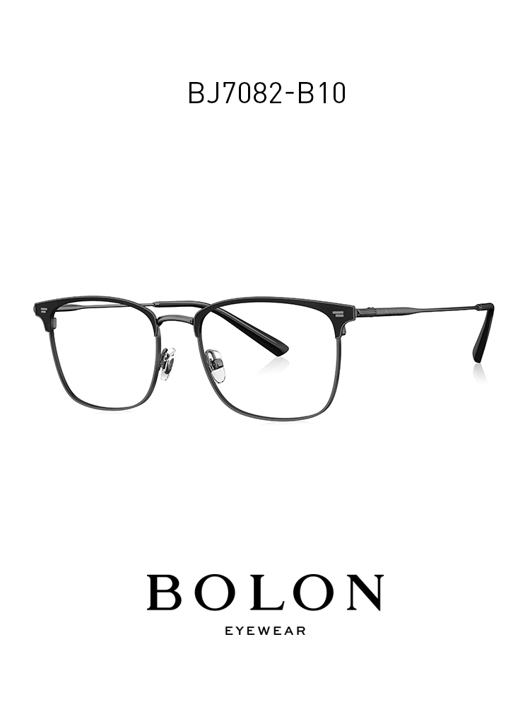 BOLON暴龍新款光學鏡男女防藍光方形近視眼鏡框架商務鏡架BJ7082