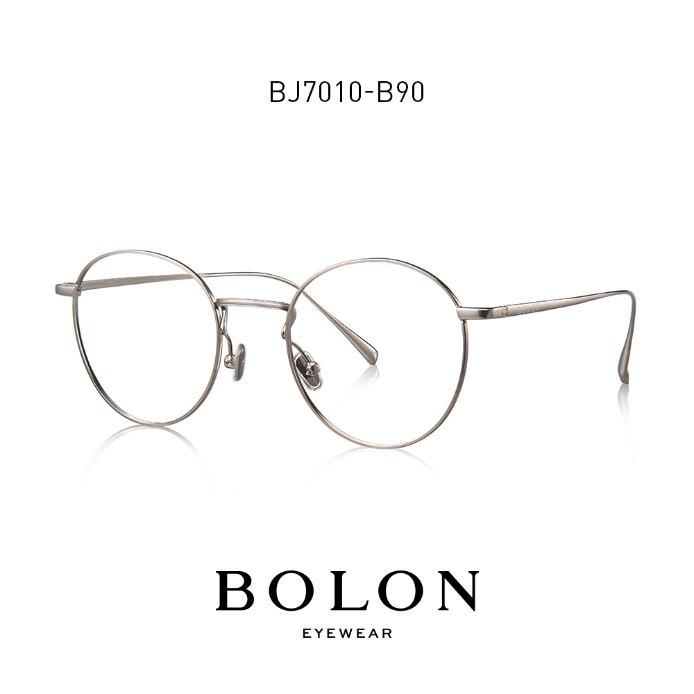 BOLON暴龍光學鏡男士圓形金屬全框近視眼鏡復古個性鏡架女BJ7010