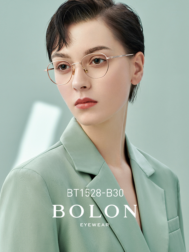 BOLON暴龍近視眼鏡2021新品光學架王俊凱同款β鈦眼鏡框BT1528