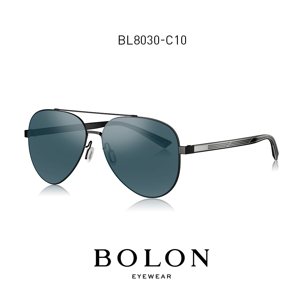 BOLON暴龍新款偏光蛤蟆鏡男士飛行員框太陽鏡個性墨鏡眼鏡BL8030