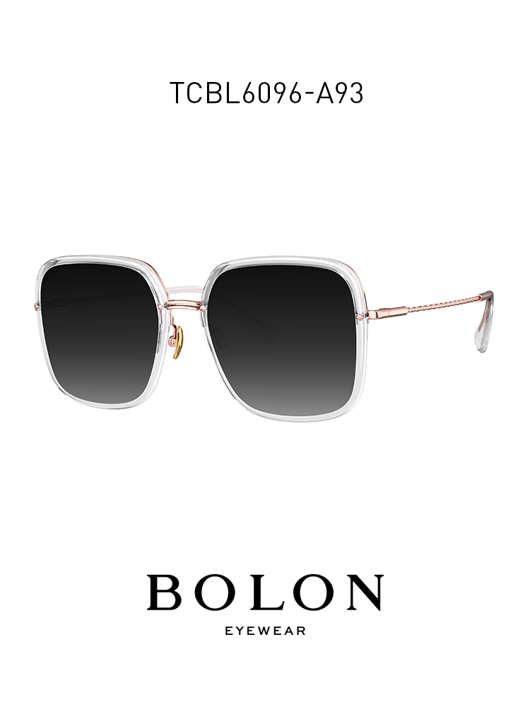BOLON暴龍2021新品近視太陽鏡女款大框眼鏡偏光鏡墨鏡TCBL6096