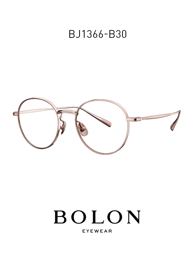 BOLON暴龍新品光學鏡潮男女鈦金屬王俊凱同款眼鏡框架BJ1366