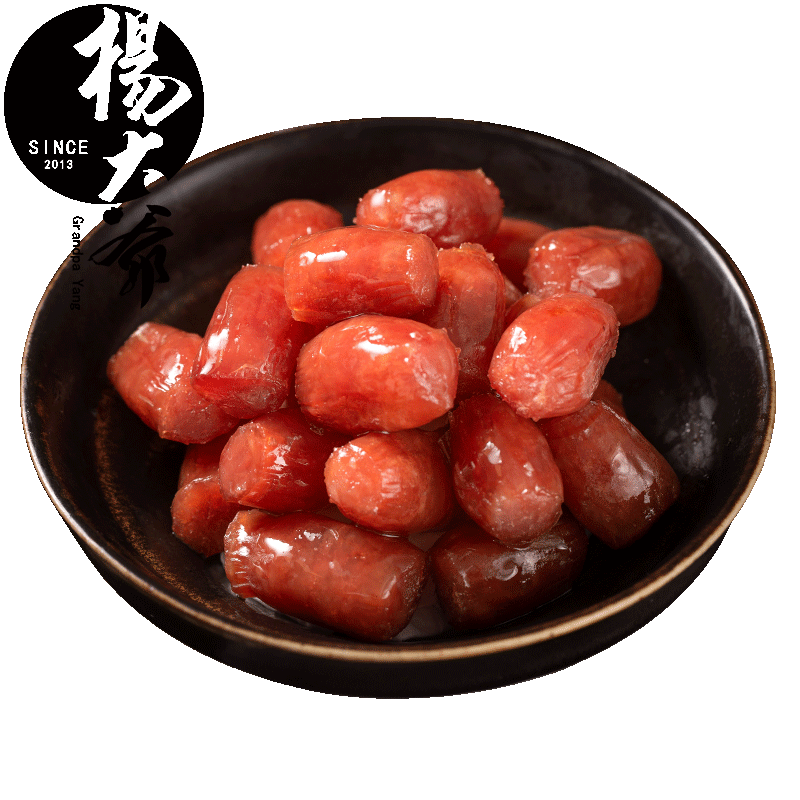 楊大爺廣式棗腸250g開袋即食品小香腸豬肉類小吃零食休閒食品熟食