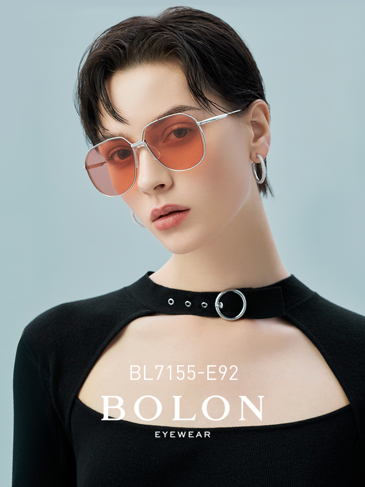 BOLON暴龍眼鏡2021新品王俊凱同款太陽鏡飛行員偏光墨鏡潮BL7155