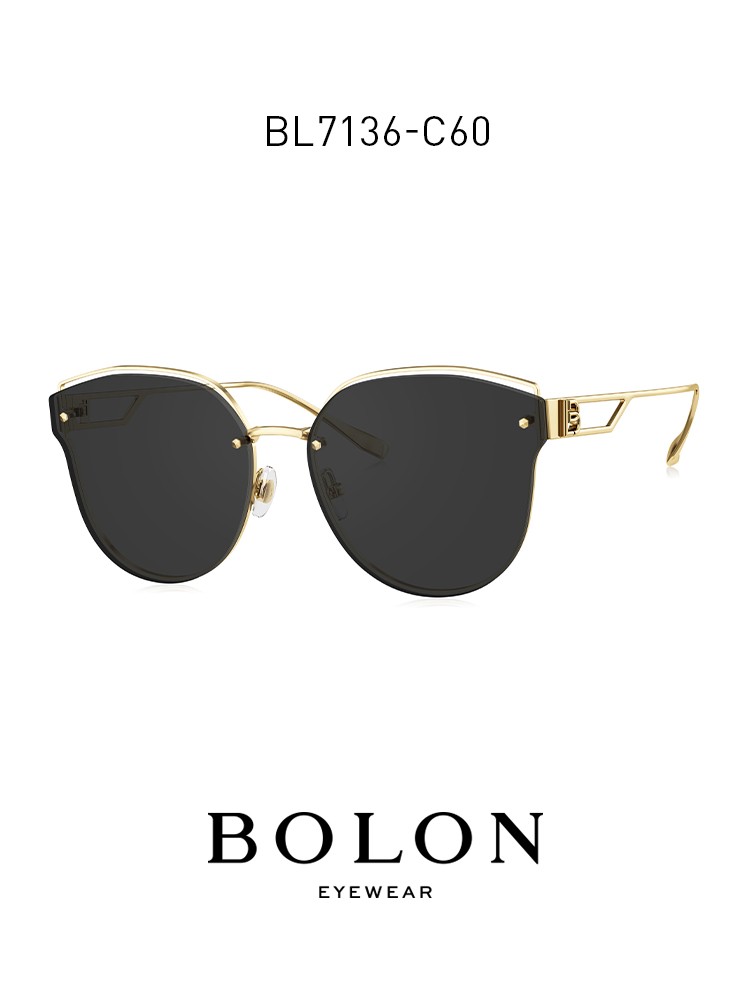 BOLON暴龍眼鏡2021新品偏光太陽鏡楊冪同款貓眼時尚墨鏡BL7136