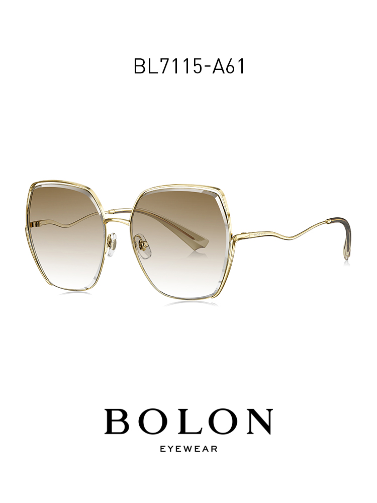 BOLON暴龍眼鏡新款金屬太陽鏡女款時尚墨鏡BL7115