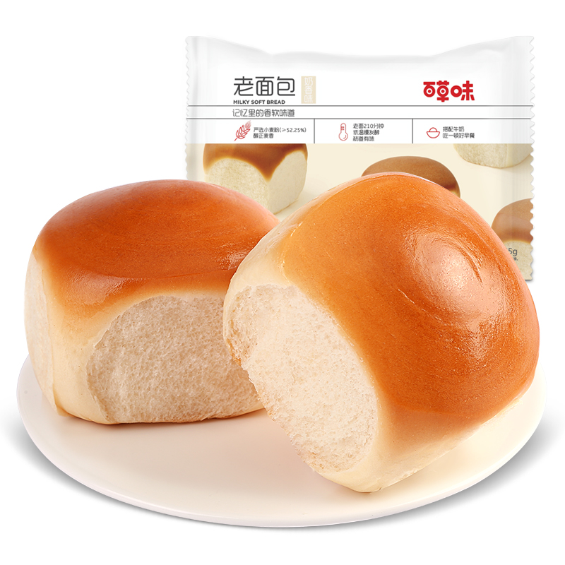 百草味-老面包155g老面包早餐點心