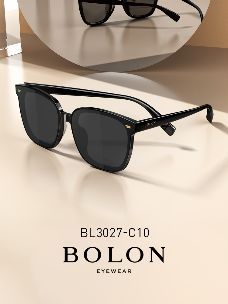BOLON暴龍太陽鏡王俊凱同款偏光墨鏡韓版黑超眼鏡BL3027&BL3037