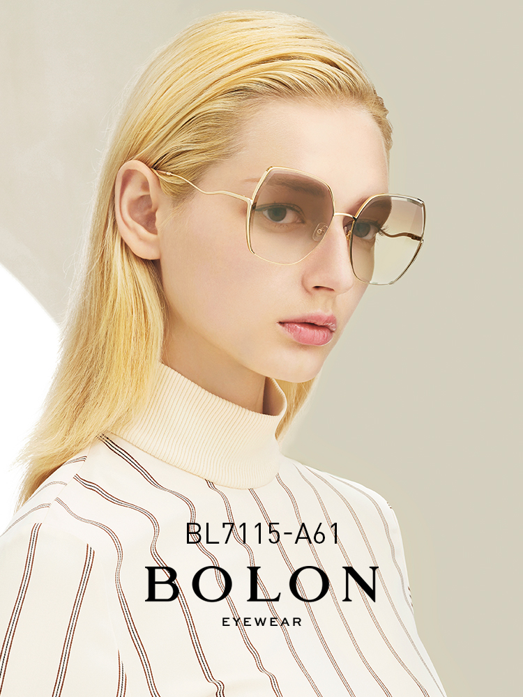 BOLON暴龍眼鏡新款金屬太陽鏡女款時尚墨鏡BL7115