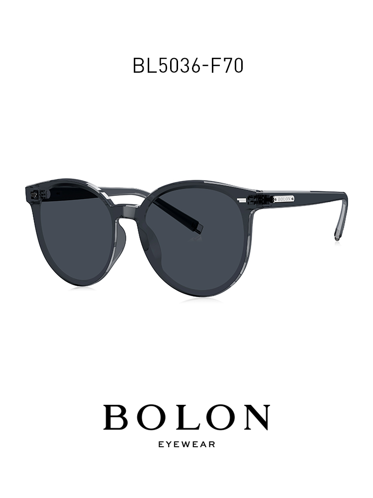 BOLON暴龍眼鏡一片式尼龍太陽鏡貓眼墨鏡輕薄眼鏡女BL5036