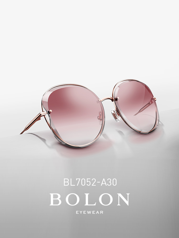 BOLON暴龍眼鏡潮流太陽鏡女蝶形墨鏡時尚眼鏡BL7052