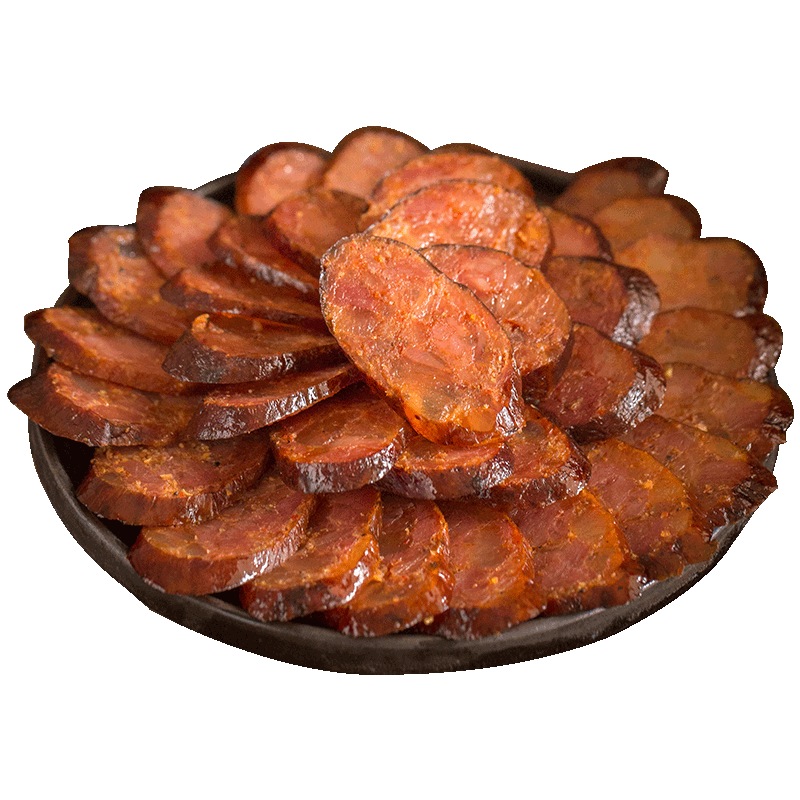 楊大爺百悦香腸500g 八分瘦麻辣味臘腸四川特產農家自制煙燻烤腸