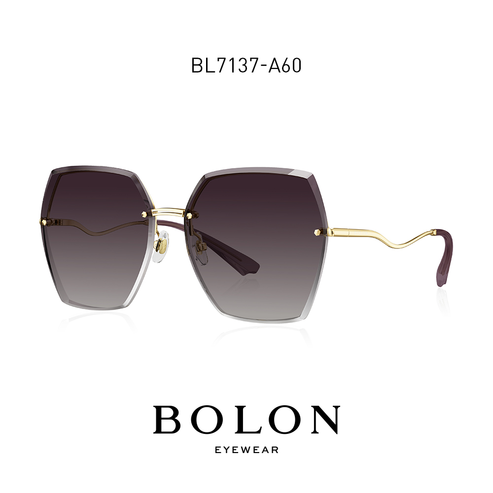 BOLON暴龍眼鏡2021新品女款太陽鏡金屬大框時尚墨鏡BL7137