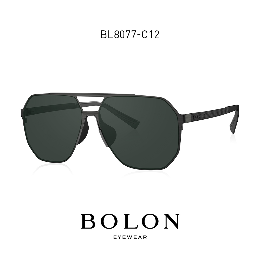 BOLON暴龍眼鏡2021新品偏光太陽鏡男士復古潮流金屬墨鏡BL8077