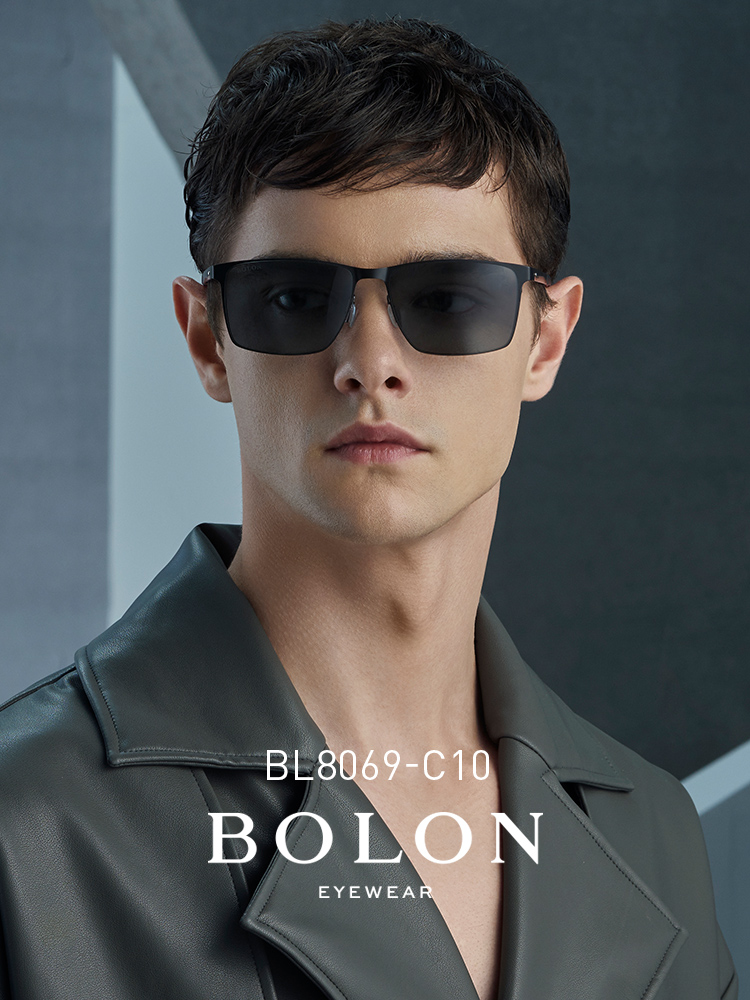 BOLON暴龍眼鏡新款太陽鏡鋁鎂框墨鏡方形太陽鏡BL8069