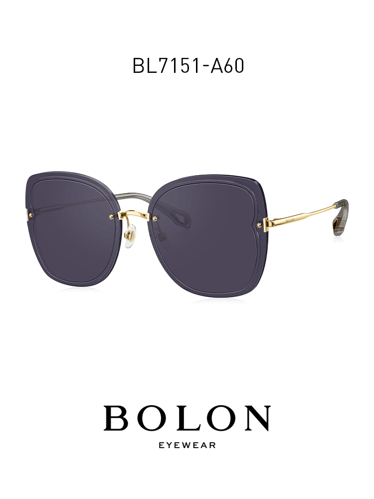 BOLON暴龍眼鏡2021新品太陽鏡楊冪同款復古潮流個性墨鏡BL7151
