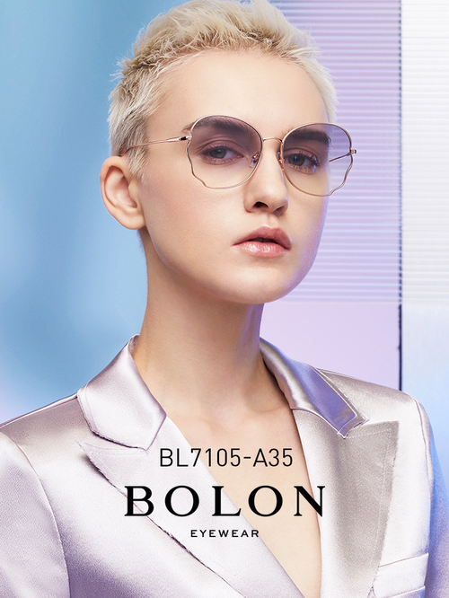 BOLON暴龍新款太陽鏡不規則潮流墨鏡時尚金屬框眼鏡女BL7105