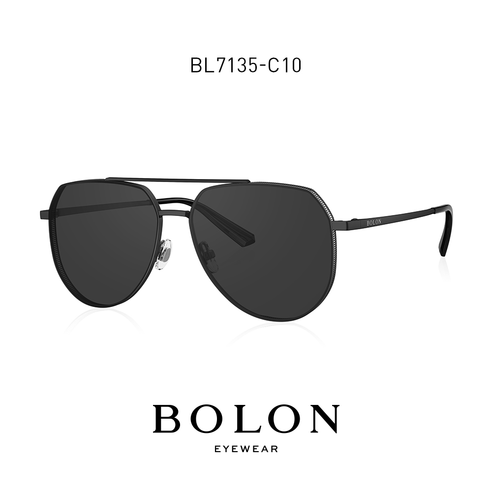 BOLON暴龍眼鏡2021新品太陽鏡男士偏光蛤蟆鏡飛行員框墨鏡BL7135