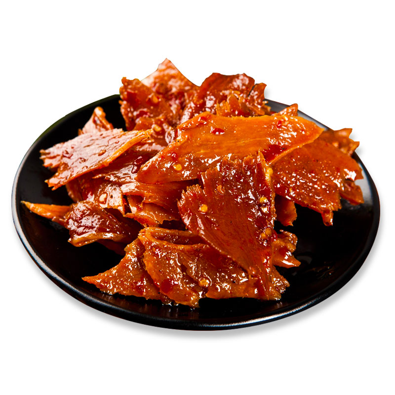 楊矮子醬板肉188g湖南特產安鄉楊矮子麻辣肉香辣休閒豬肉脯零食