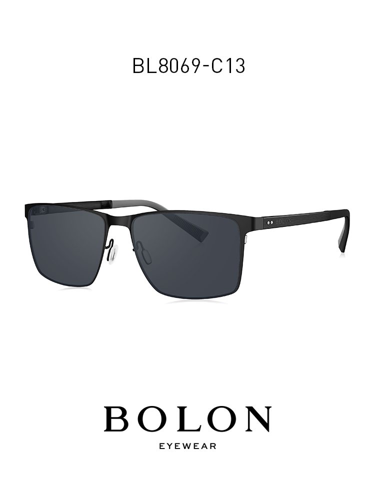 BOLON暴龍眼鏡新款太陽鏡鋁鎂框墨鏡方形太陽鏡BL8069