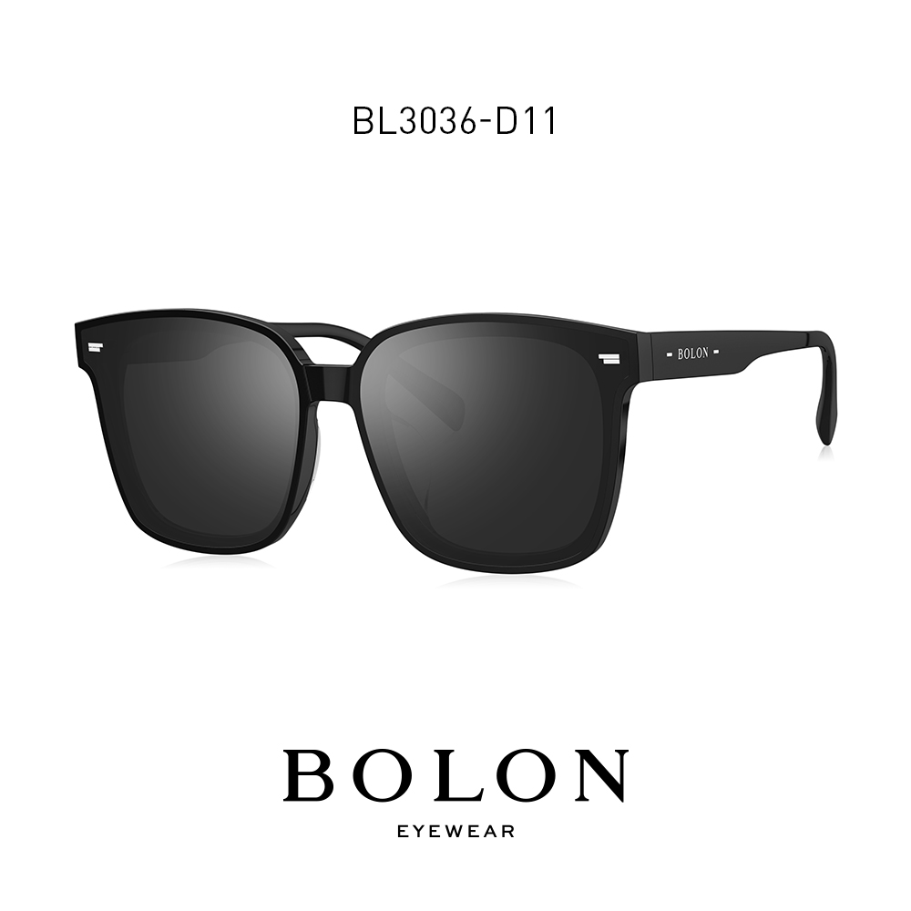 BOLON暴龍眼鏡2021新品板材太陽鏡男韓版大框眼鏡潮流墨鏡BL3036