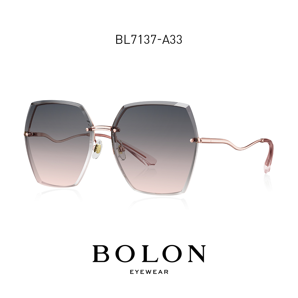 BOLON暴龍眼鏡2021新品女款太陽鏡金屬大框時尚墨鏡BL7137
