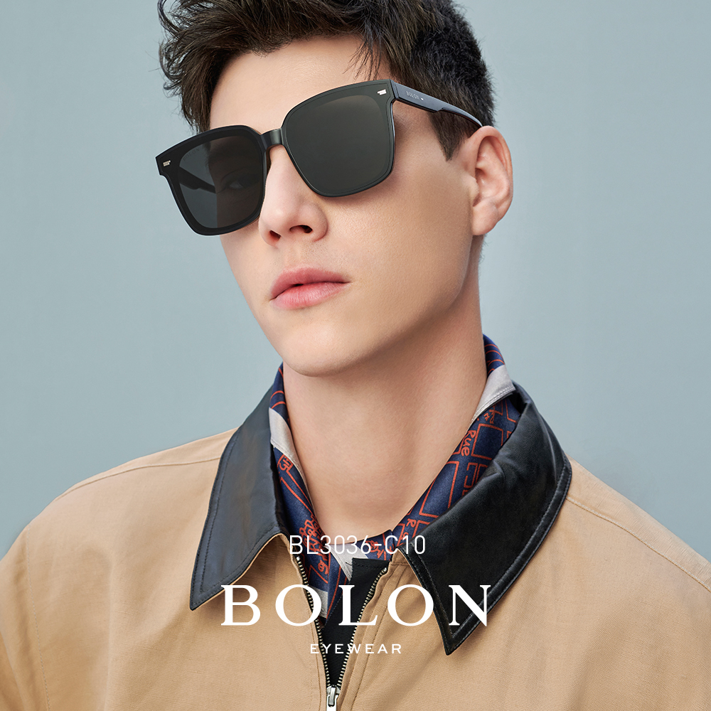 BOLON暴龍眼鏡2021新品板材太陽鏡男韓版大框眼鏡潮流墨鏡BL3036