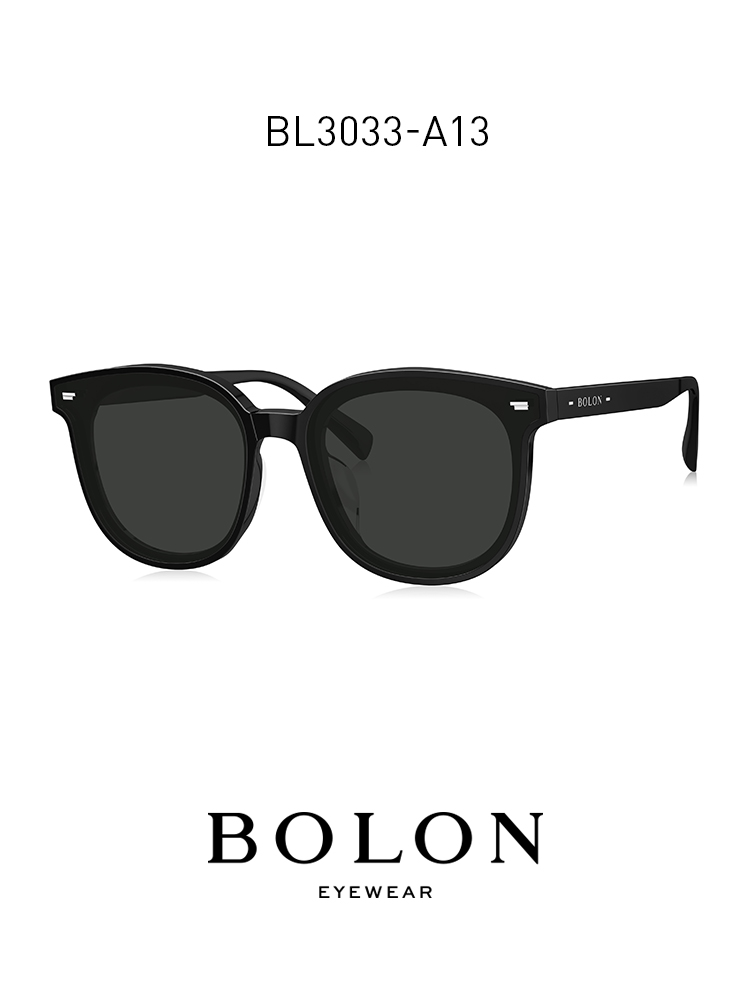 BOLON暴龍眼鏡2021新品板材太陽鏡女貓眼韓版大框偏光墨鏡BL3033