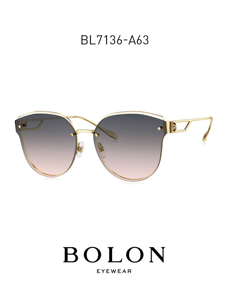 BOLON暴龍眼鏡2021新品偏光太陽鏡楊冪同款貓眼時尚墨鏡BL7136