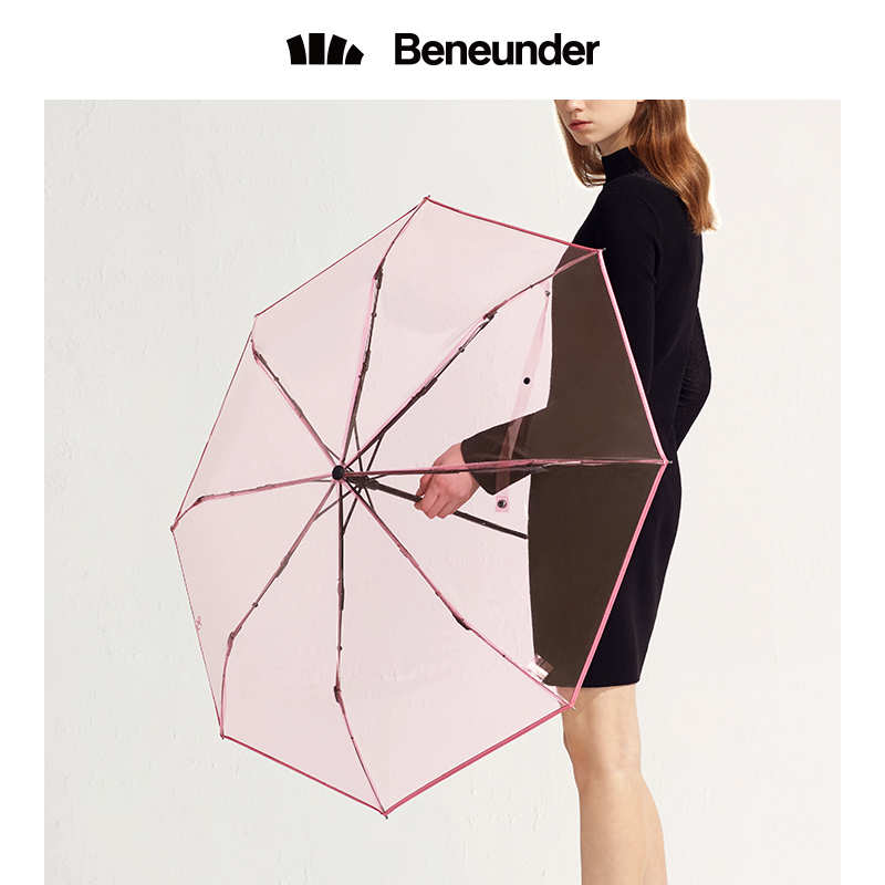 蕉下果凍太陽傘透明雨傘防曬傘遮陽傘