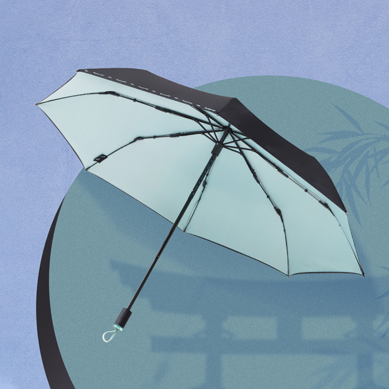 蕉下純色小黑傘雙層遮陽傘防曬防紫外線
