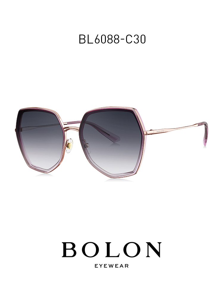 BOLON暴龍新款太陽鏡偏光墨鏡金屬框潮眼鏡女BL6088