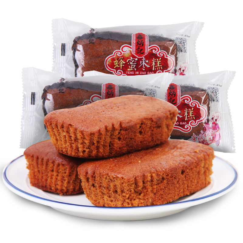 鑫炳記蜂蜜棗糕500g面包蛋糕紅棗糕蜂蜜棗糕泥軟糯糕