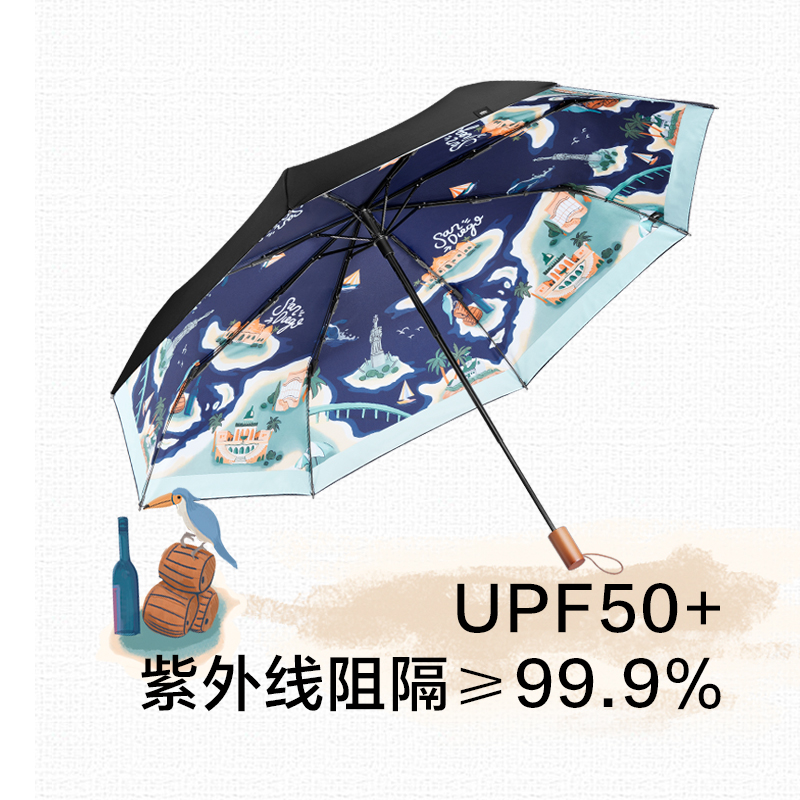 蕉下度假太陽傘女晴雨兩用摺疊