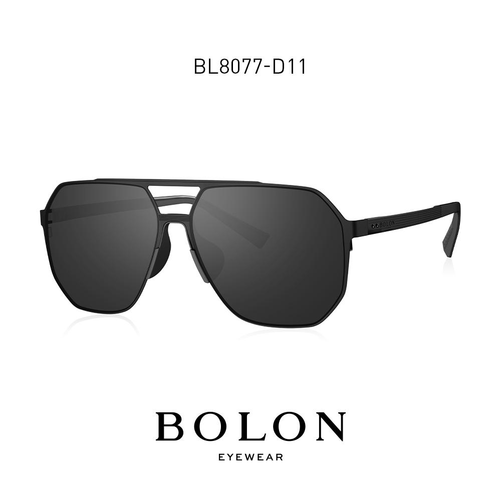BOLON暴龍眼鏡2021新品偏光太陽鏡男士復古潮流金屬墨鏡BL8077