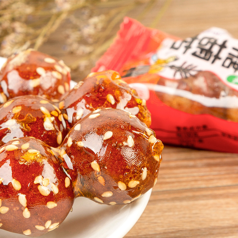 冰糖葫蘆兩粒500g*2袋老北京特產紅螺食品新鮮山楂果脯蜜餞零食