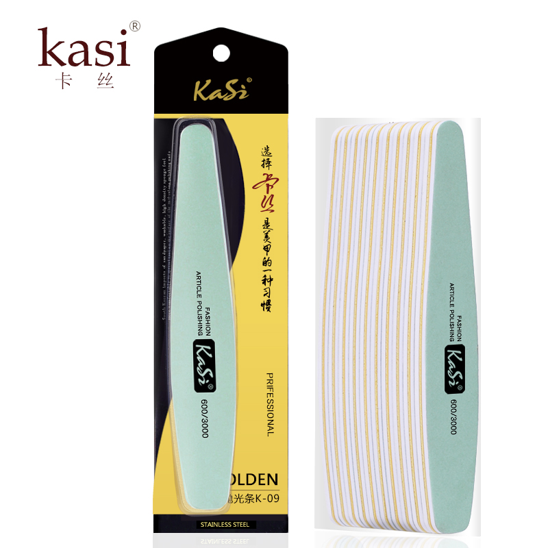 KaSi增亮拋光條海綿砂條打蠟膏打磨拋光兩用搓條美甲工具用品