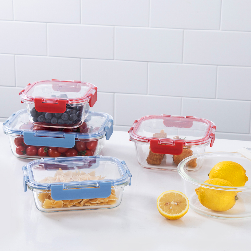 樂扣樂扣玻璃保鮮盒飯盒微波爐Tritan保鮮蓋冰箱專用密封盒水果