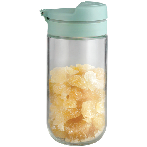樂扣樂扣玻璃儲物罐密封透明帶蓋家用食品收納瓶大號檸檬茶葉罐
