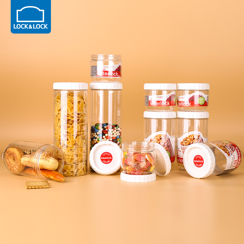 樂扣樂扣新概念儲物罐塑料密封罐大米家用食品透明收納雜糧套裝