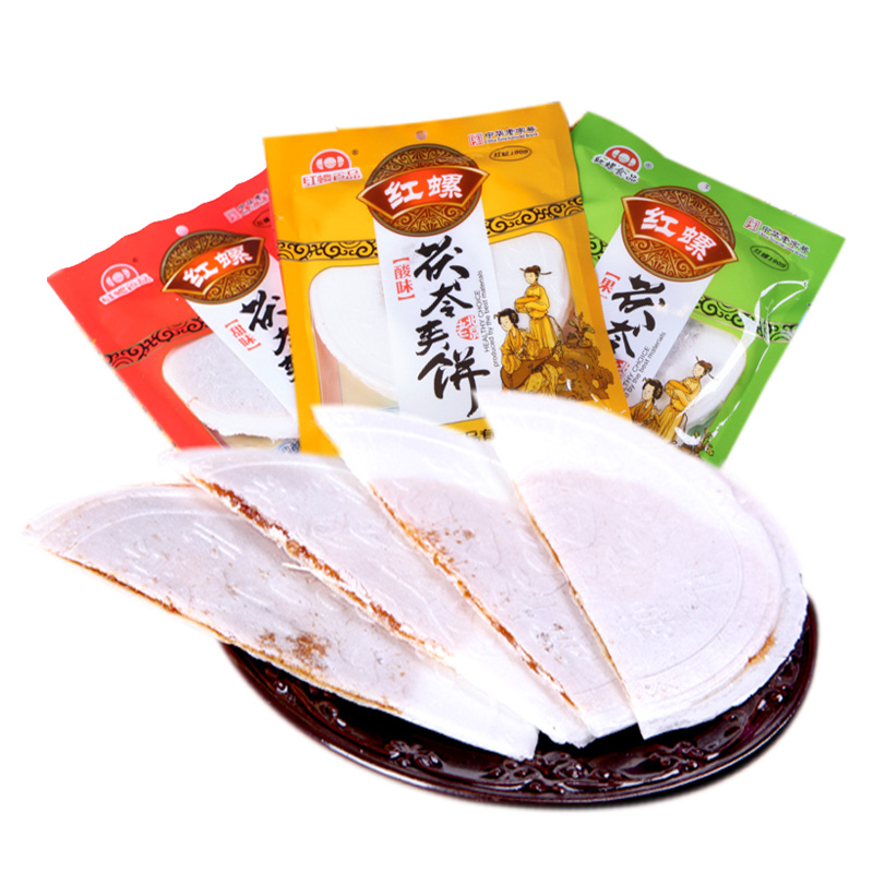 傳統茯苓夾餅老北京特產小吃茯苓餅素食糕點紅螺食品500g零食禮包