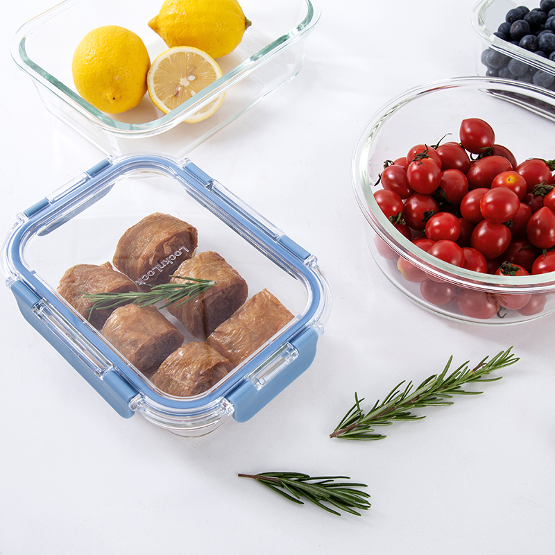 樂扣樂扣玻璃保鮮盒飯盒微波爐Tritan保鮮蓋冰箱專用密封盒水果
