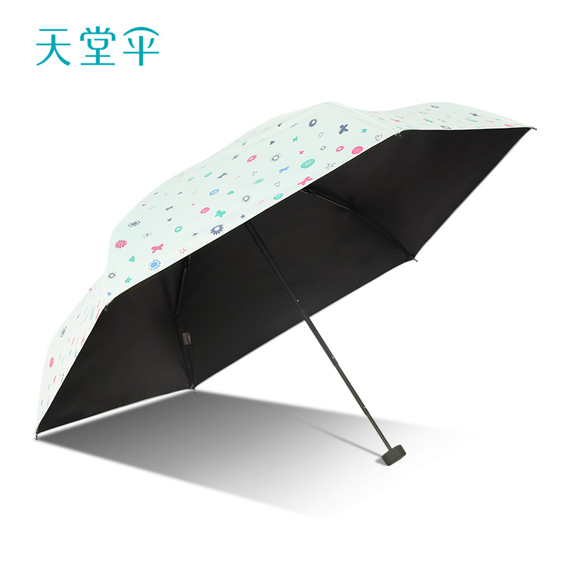 天堂傘防曬摺疊雨傘超輕五折便攜晴雨兩用防紫外線遮陽傘男女